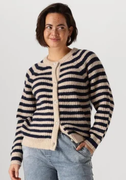 donkerblauwe lollys laundry vest novali cardigan ls