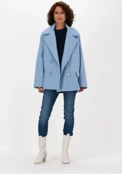 donkerblauwe minus top liva knit tee