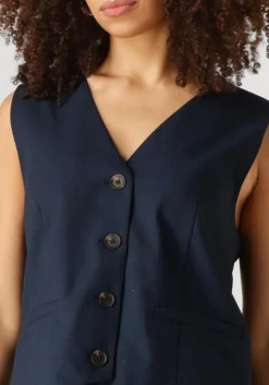 donkerblauwe modström gilet galemd 2 vest