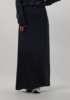 donkerblauwe modström midirok kindlemd skirt