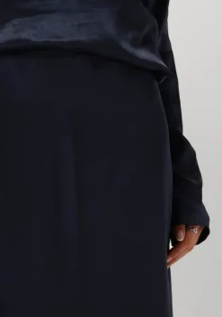 donkerblauwe modström midirok kindlemd skirt