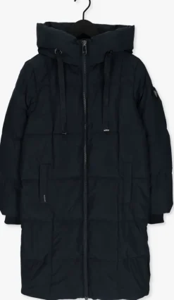 donkerblauwe mos mosh gewatteerde jas nova square down coat