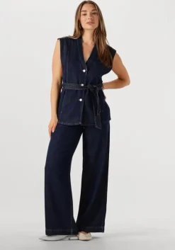 donkerblauwe msch copenhagen wide jeans mschjosephine rue hw pants