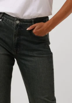 donkerblauwe my essential wardrobe straight leg jeans dangomw 139 high straight