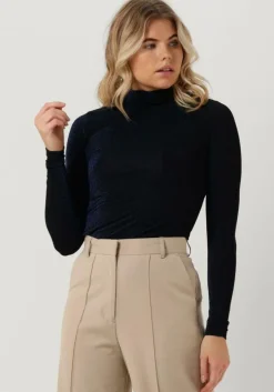 donkerblauwe my essential wardrobe tops & t-shirts hapermw rollneck blouse