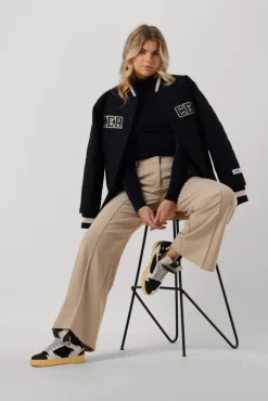 donkerblauwe my essential wardrobe tops & t-shirts hapermw rollneck blouse