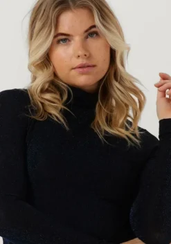 donkerblauwe my essential wardrobe tops & t-shirts hapermw rollneck blouse