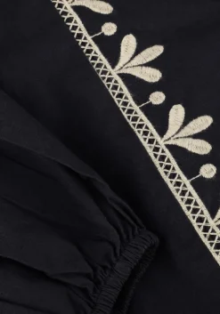 donkerblauwe neo noir blouses ginia emb blouse