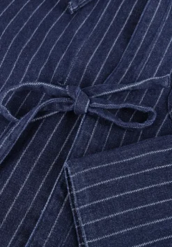donkerblauwe neo noir blouses starlie stripe shirt