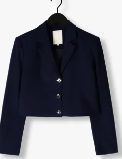 donkerblauwe notre-v blazer na-elai