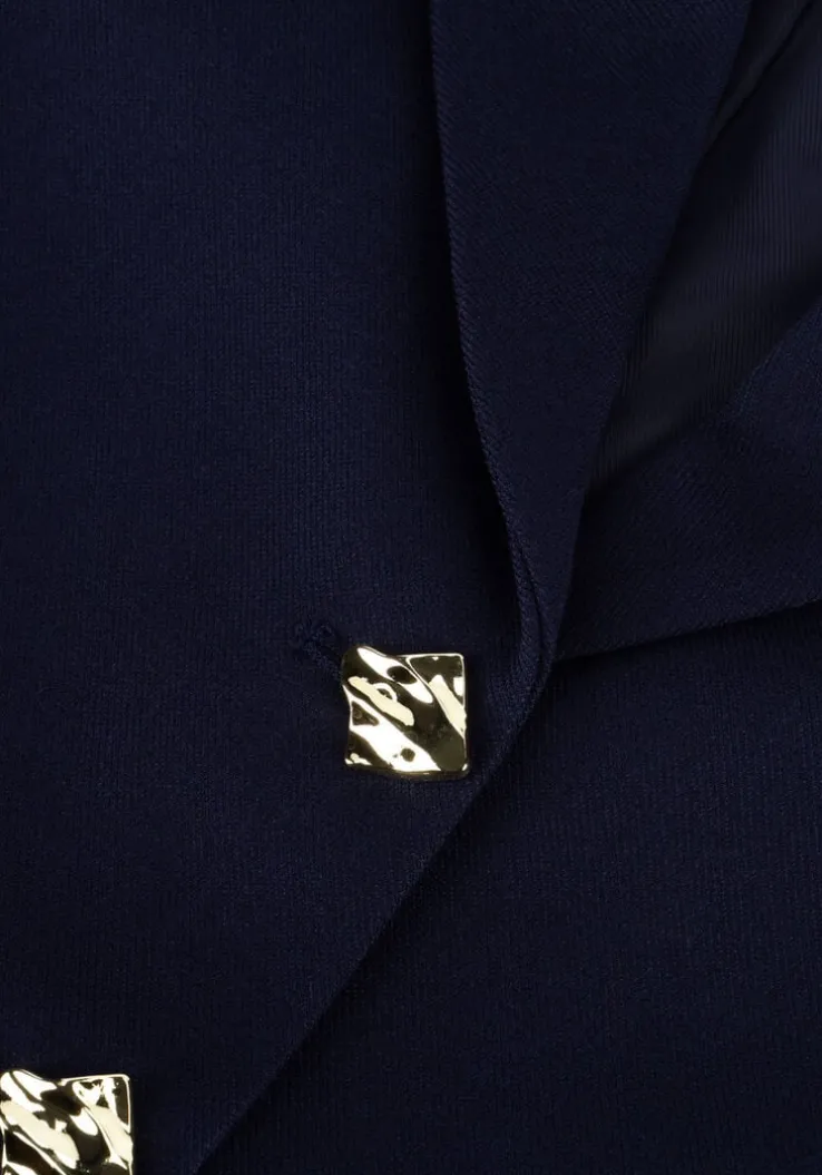 donkerblauwe notre-v blazer na-elai