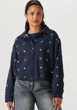 donkerblauwe nukus blouses newport blouse embroidery