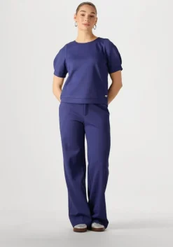 POM AMSTERDAM e pantalon wide leg pants sapphire>DAMES Broeken