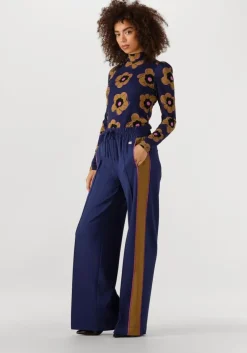 donkerblauwe pom amsterdam trui turtleneck - fleurs parfaites