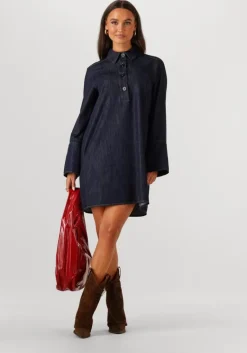 SECOND FEMALE e mini jurk dera denim tunic dress>DAMES Jurken