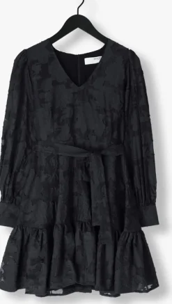 donkerblauwe selected femme mini jurk slfcathi-sadie short v-neck dress