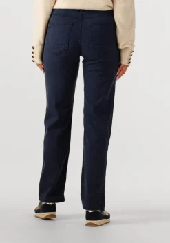 donkerblauwe summum straight leg jeans straight ultra soft stretch twill