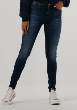 donkerblauwe tommy hilfiger skinny jeans heritage como skinny rw