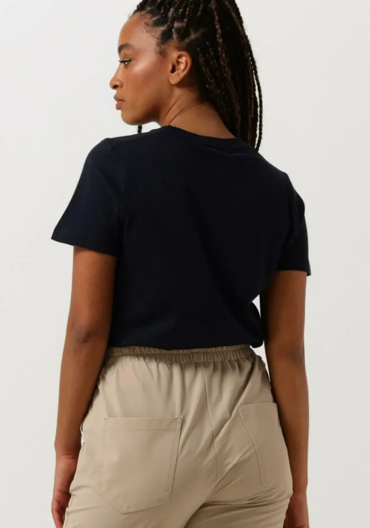 donkerblauwe tommy hilfiger t-shirt rec corp logo c-nk