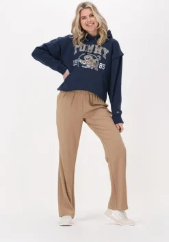 donkerblauwe tommy jeans trui tjw rlxd college tiger 1 hoodie