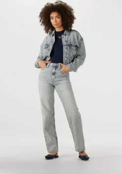 donkerblauwe tommy jeans t-shirt tjw slim essential logo 2 tee