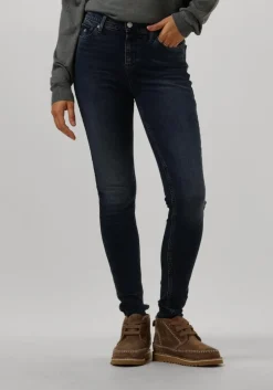 donkerblauwe tommy jeans skinny jeans nora md skn dh1264