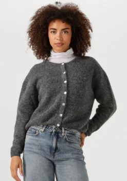 donkergrijze american vintage vest vitow cardigan