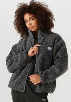 AMERICAN VINTAGE donkergrijze faux fur jas hoktown woman>DAMES Jassen