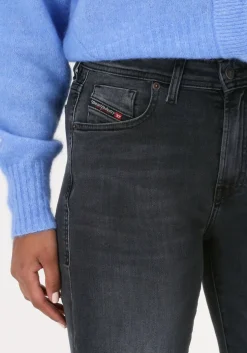 donkergrijze diesel straight leg jeans 2004 d-joy