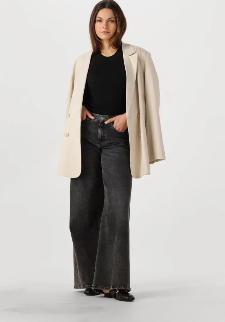 DIESEL donkergrijze wide jeans 1978 d-akemi>DAMES Jeans