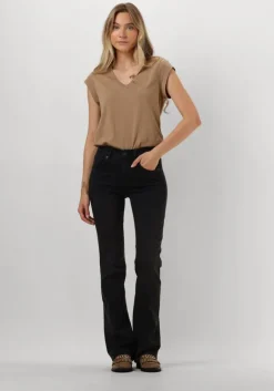 DRYKORN donkergrijze flared jeans far>DAMES Jeans