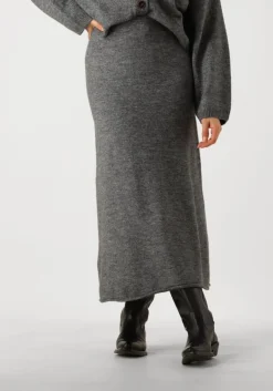 EDITED donkergrijze maxirok panja knit skirt>DAMES Rokken