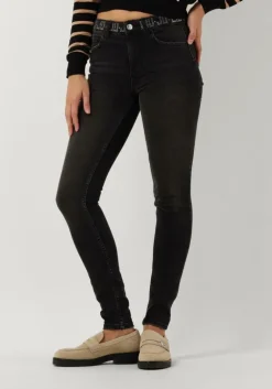 LIU JO donkergrijze skinny jeans b.up divine h.w.>DAMES Jeans