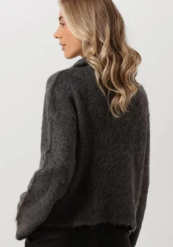 MODSTRÖM donkergrijze modström trui kanemd zip t-neck><noscript><img width=