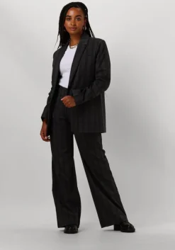 MSCH COPENHAGEN donkergrijze pantalon mschcalile hw pants>DAMES Broeken