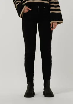MY ESSENTIAL WARDROBE donkergrijze straight leg jeans elly 104 high straight y>DAMES Jeans
