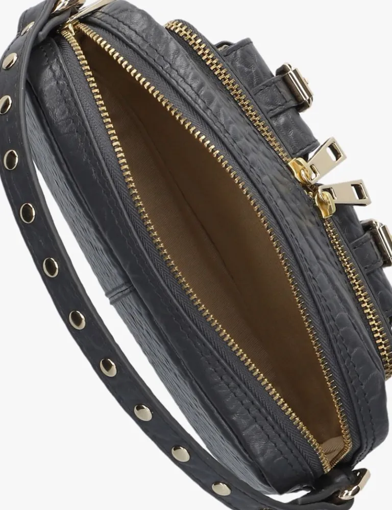 NÚNOO donkergrijze núnoo schoudertas helena buckle new zealand>DAMES Schoudertassen