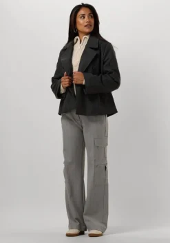 donkergrijze object jack objkeily short jacket