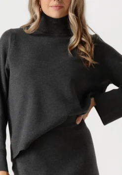 donkergrijze object top objreynard square sleeve pullover