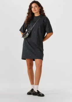 REFINED DEPARTMENT donkergrijze mini jurk bella><noscript><img width=