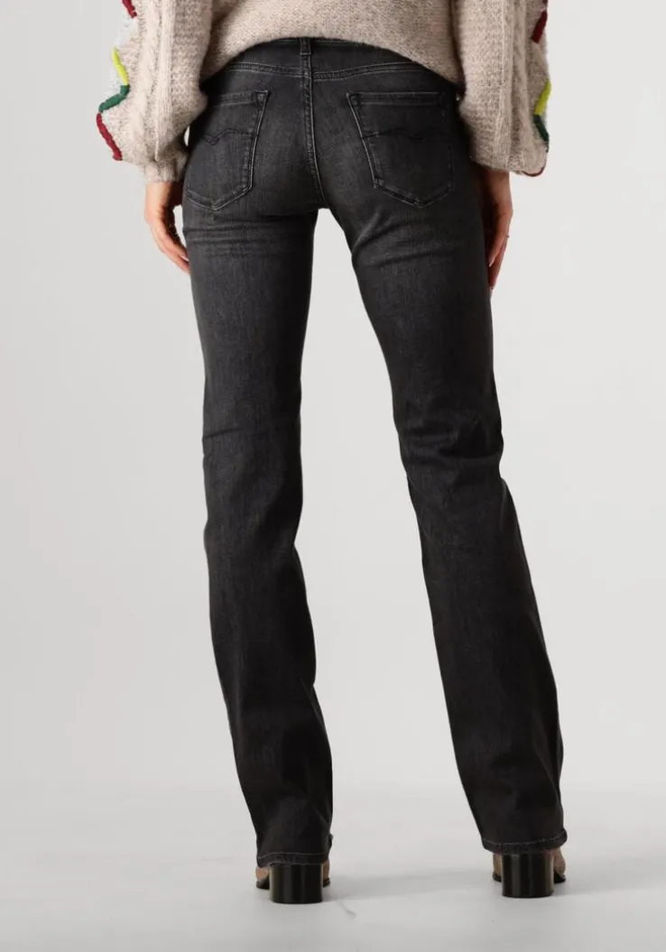 donkergrijze replay slim fit jeans new luz bootcut pants