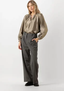 SECOND FEMALE donkergrijze pantalon hollanda trousers><noscript><img width=