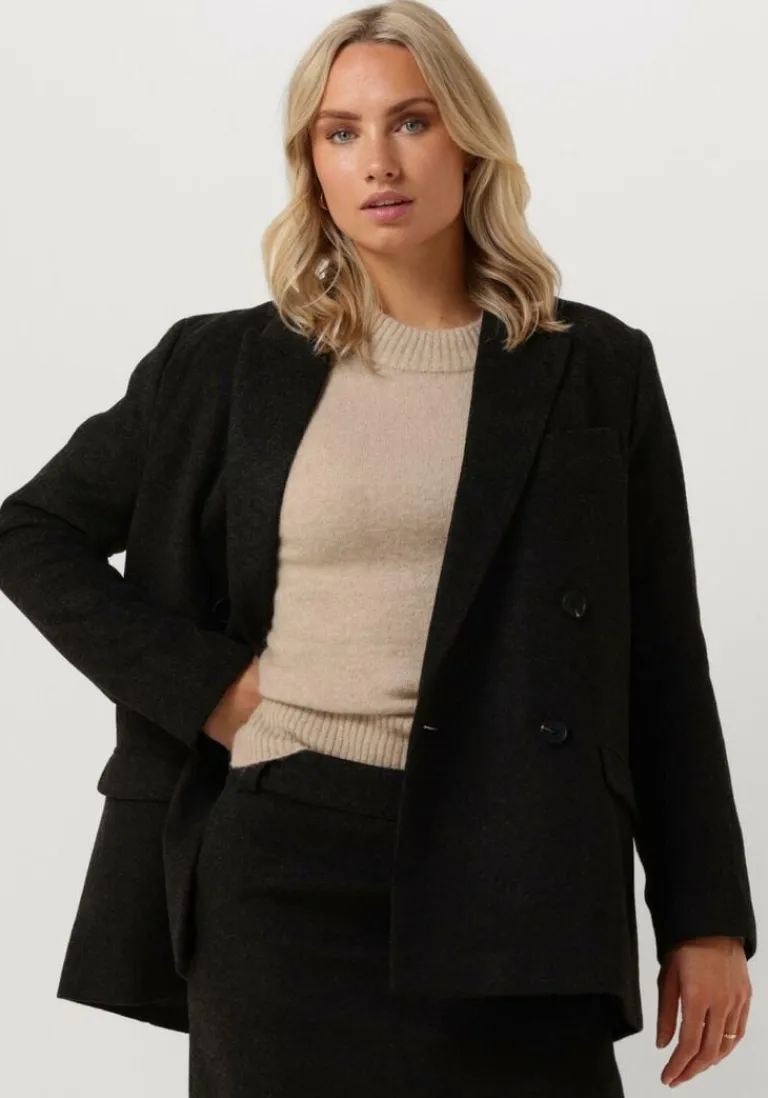 SECOND FEMALE donkergrijze blazer jaime blazer>DAMES Blazers