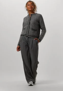 SELECTED FEMME donkergrijze vest slfsine ls knit cardigan><noscript><img width=