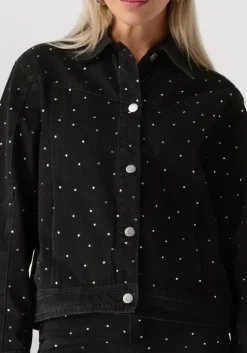 donkergrijze y.a.s. jack yasrista ls denim shacket