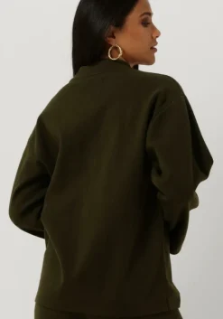 donkergroene another label trui luktar knitted pull l/s