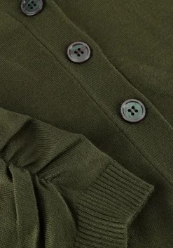 donkergroene minus vest seana knit cardigan