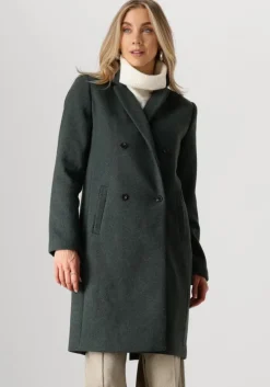 donkergroene modström mantel odelia coat