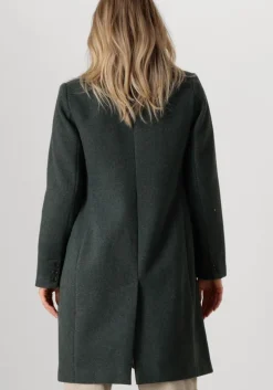 donkergroene modström mantel odelia coat