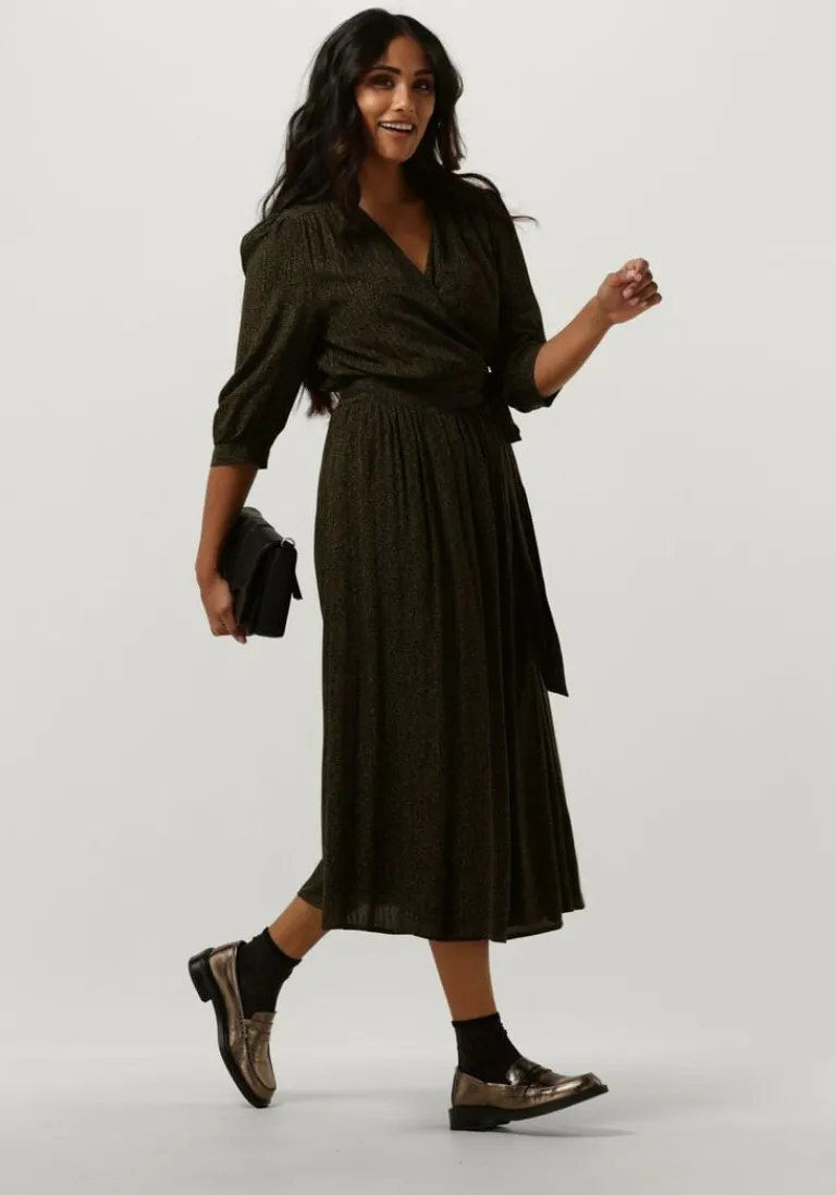 SCOTCH & SODA e midi jurk midi wrap dress>DAMES Jurken